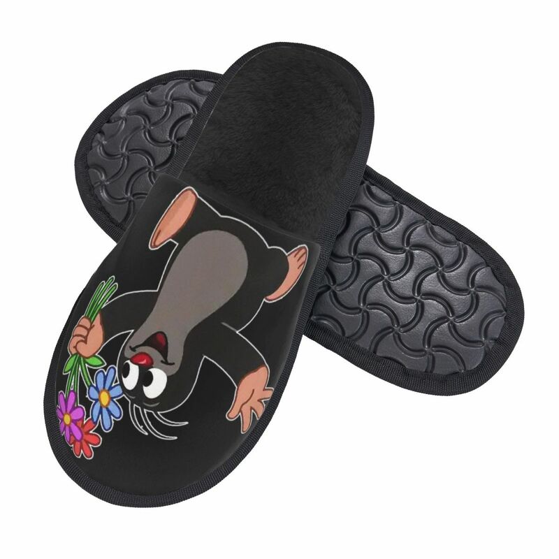 Krtek Little Maulwurf Men Women Furry slippers,Cosy Color printing special Home slippers,Neutral slippers pantoufle homme