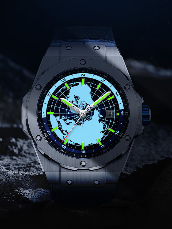 Edelstahl-Uhr Welly Merck 42mm Saphir Männer Taucheruhren reloj hombre Business MIYOTA 8215 Automatische mechanische Uhren