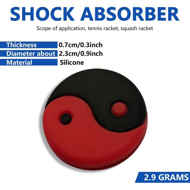 Tennis Racket Vibration Damper Shock Absorber Shockproof Silicone Smile Face Tennis Shock Pad Anti-Vibration Tennis Accessories