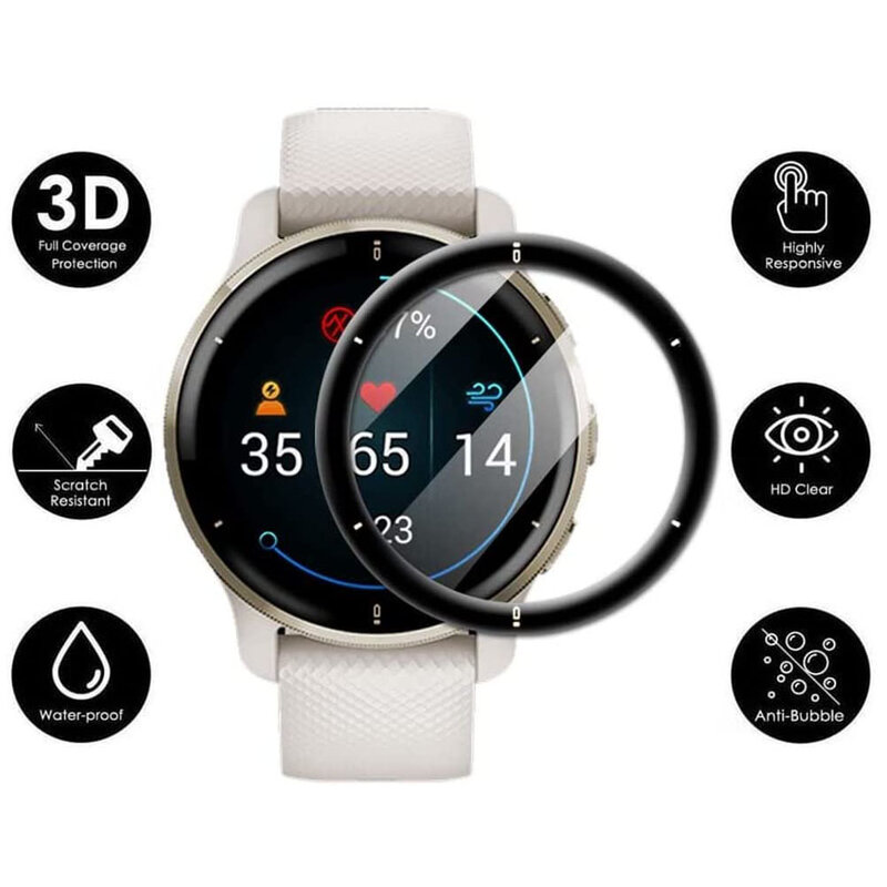 Schutz folie für Garmin Venu 2 plus Smartwatch Displays chutz folie vivo active 4 4s voll klar TPU Softcover 3d gebogen