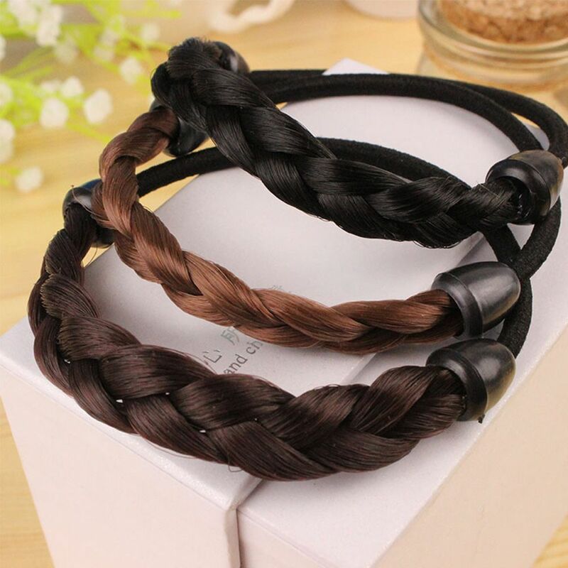 Fashion Personality Ponytail Synthetic Wig Hair Band Scrunchie Braid Hair Rope Wig Hair Rope Headwear Hair Accessories