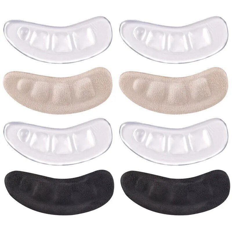 Auto-adesivas Almofadas de Silicone para Sapatos Femininos, Palmilhas Gel Antepé, Salto Alto, Backs Adesivos, Sandálias Anti-Slip Foot Pad