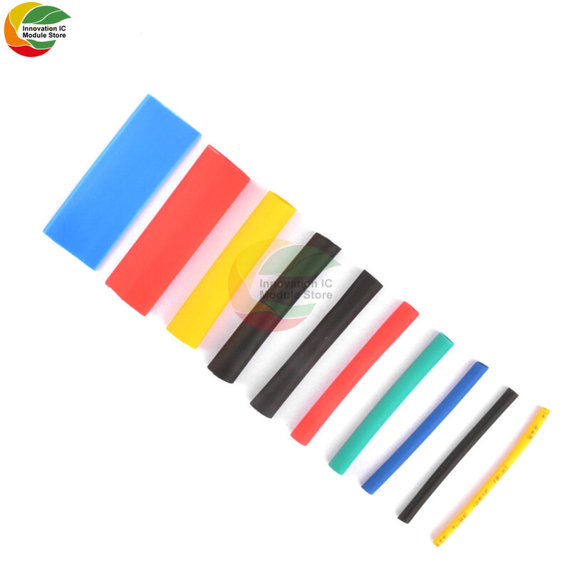 530Pcs Krimpkous Kits Krimpen Diverse Polyolefine Isolatie Voor Draad Sleeving Kabel 8 Maten Gemengde Kleur Auto Elektronische