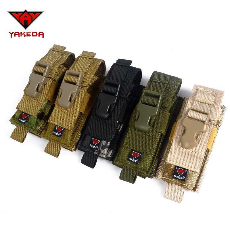 YAKEDA Military Molle Pouch Knife Bag Set 1000D Nylon Accessory Pack Outdoor Hunting /Combat Training Survival Tool Accessories