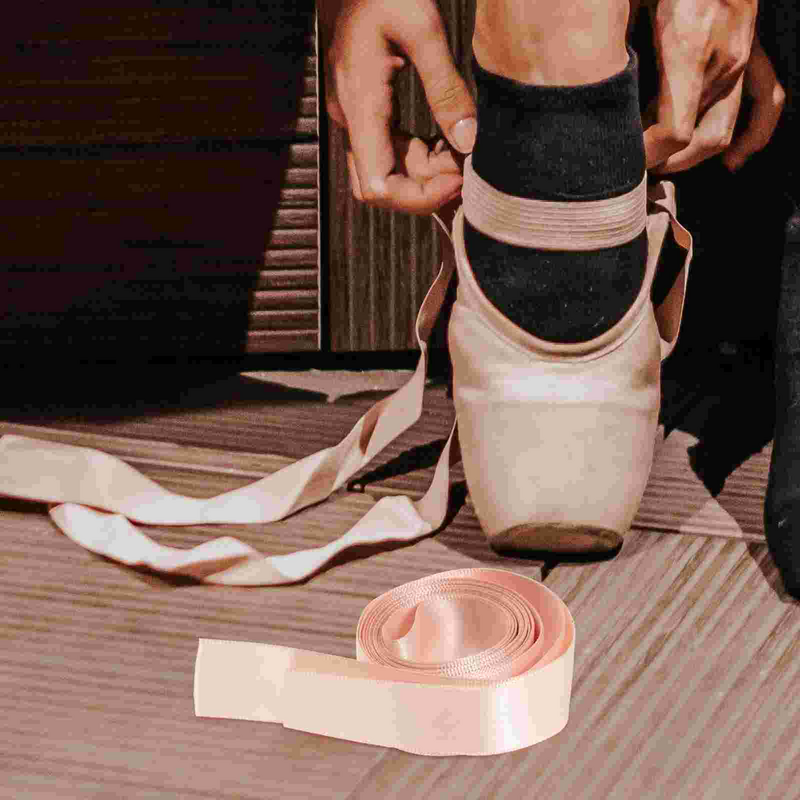 2-częściowa różowa wstążka do butów na wiązanie do baletów, satynowa tańcząca dziewczynka, dziewczynki