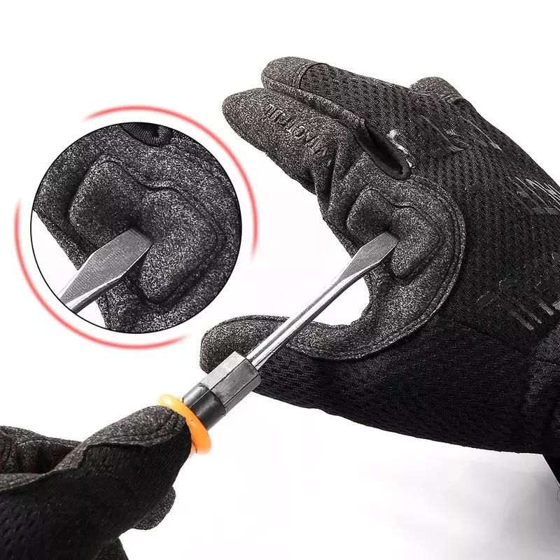 ถุงมือยุทธวิธี Full Finger ถุงมือกองทัพทหาร Paintball Airsoft ยิงขี่จักรยานทำงานไดรฟ์ Breathable Men Mittens