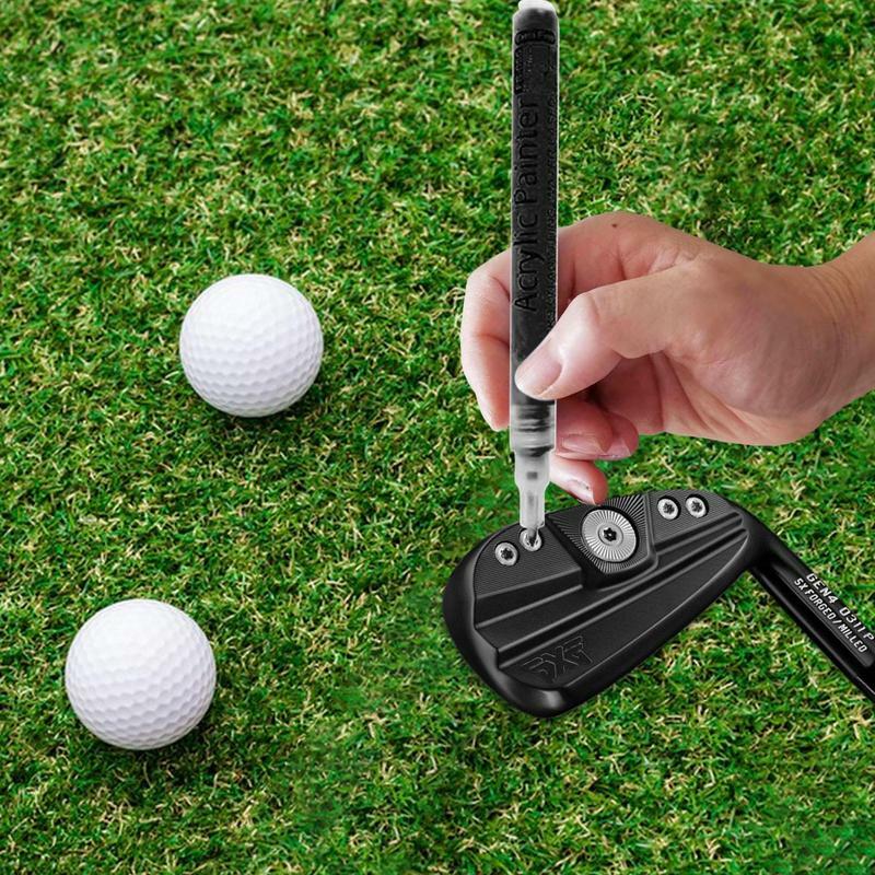 Bolígrafo de Tinta acrílica que cambia de Color, rotulador impermeable para practicar dibujo de golfista, accesorios de Golf para piedra de lona y
