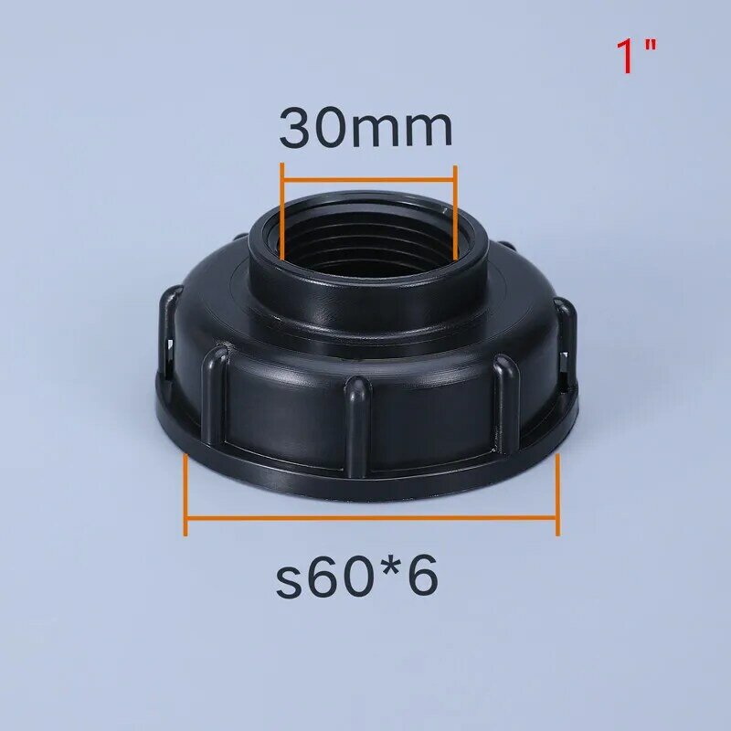 Durable IBC Water IBC Tank Fitting S60X6 Thread to 1/2" 3/4" 1" Garden Hose Connector IBC Tank Valve Replacement Adapter Pipe