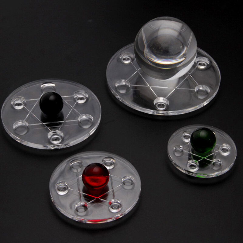 Round Acrylic Seven Star Matriz Base, cristal Ball Bottom Supporting Display Rack, ornamento De Balão De água
