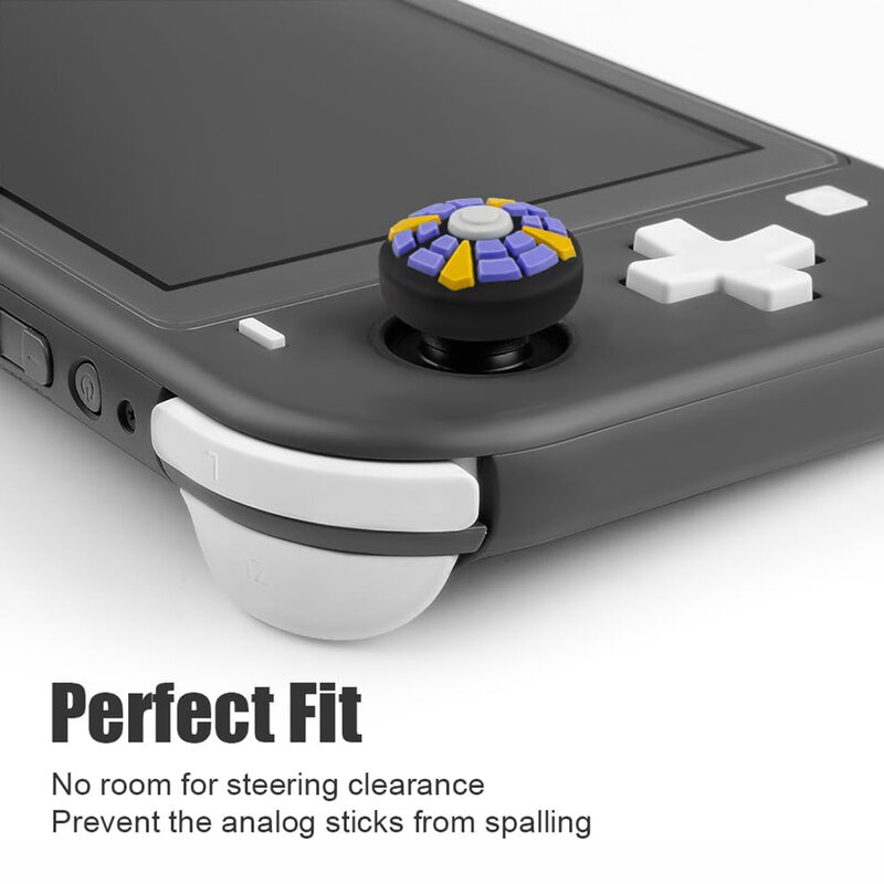 4pcs Cartoon Silicone Analog Thumb Grip Caps Compatible with Nintendo Switch OLED/Switch Lite/Switch Joystick Protective Cover
