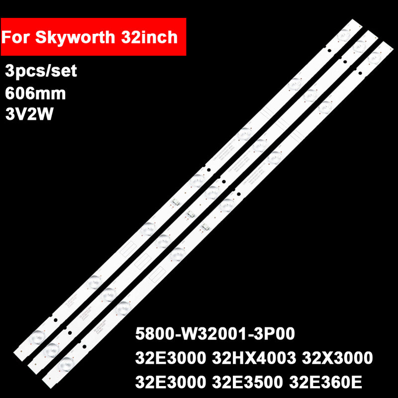 Strip lampu latar TV untuk Skyworth 32inch sky3232e3000 32HX4003 32E360E 32LES71T2 32LES70T2 32X3000