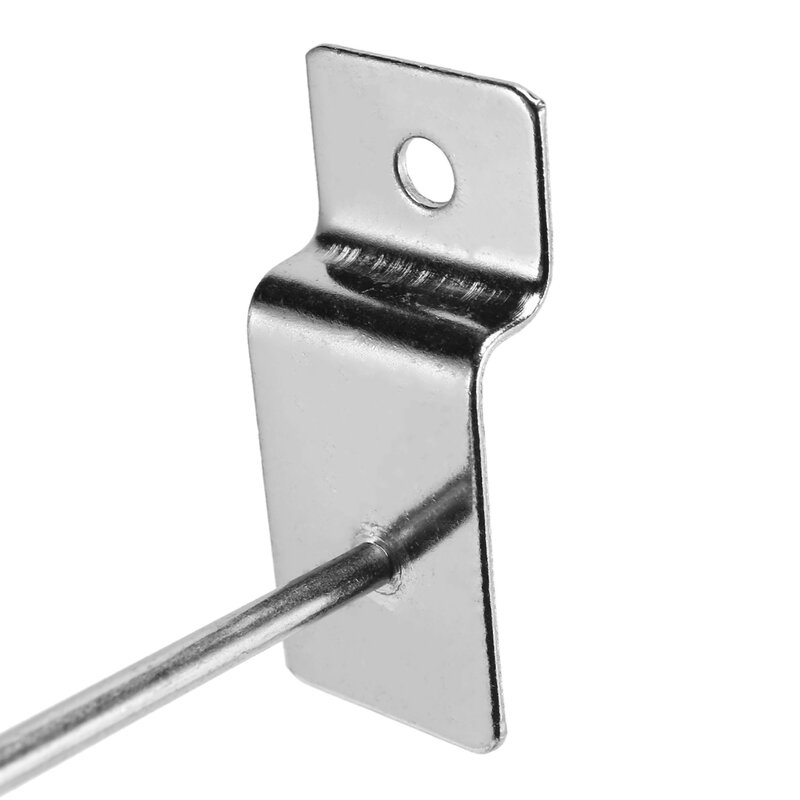 25 x Slatwall Single Hook Pin Shop Display passend Zinken Kleiderbügel 100mm