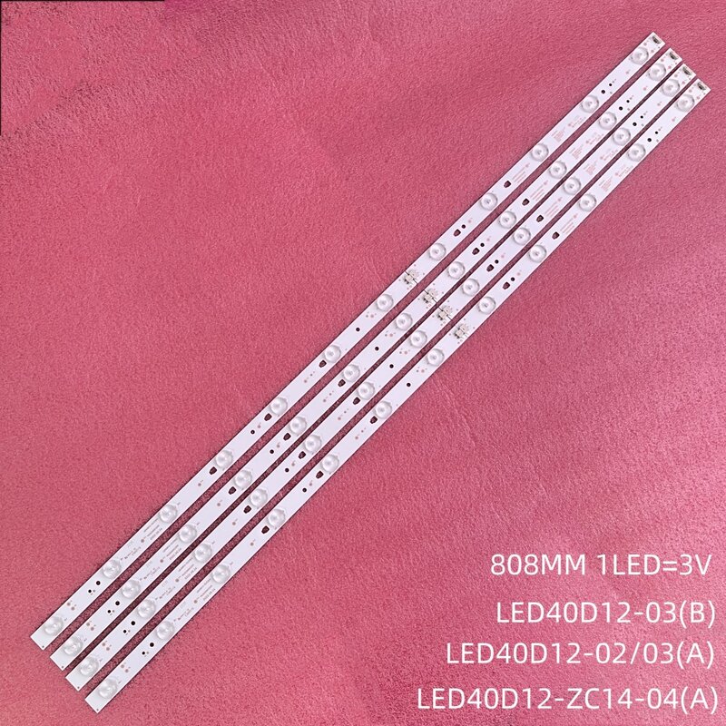 Fita de retroiluminação LED para LE40B3000 LED40ME1000 LED40D12-ZC14-04 A B LED40D12-03(B)(A) amcv le-40ztf11 J V.C LT-40C550 LT-40C551