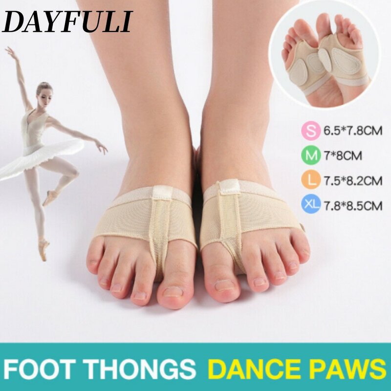 Oddychająca osłona przedniej części stopy DAYFULI dla kobiet taniec baletowy ćwiczeń gimnastyki latynoskiej rękaw ochronny stopy palce u nogi przybory do pielęgnacji wkładka do buta
