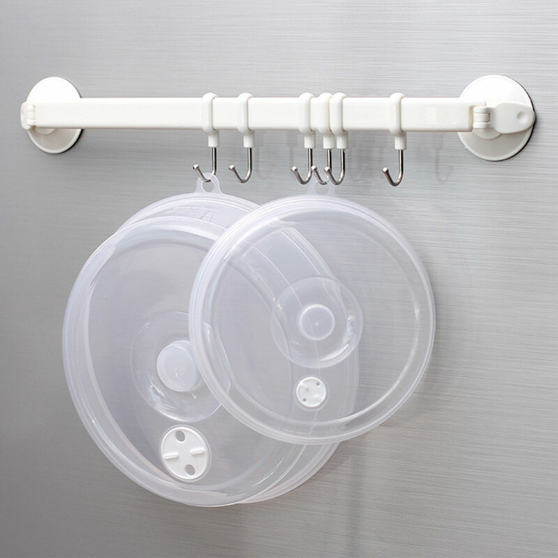 Transparent Round Plastic Bowl Lid Refrigerator Microwave Oven Cover Oil Lid Heating Sealing Food Preservation Lid Kitchen Tools