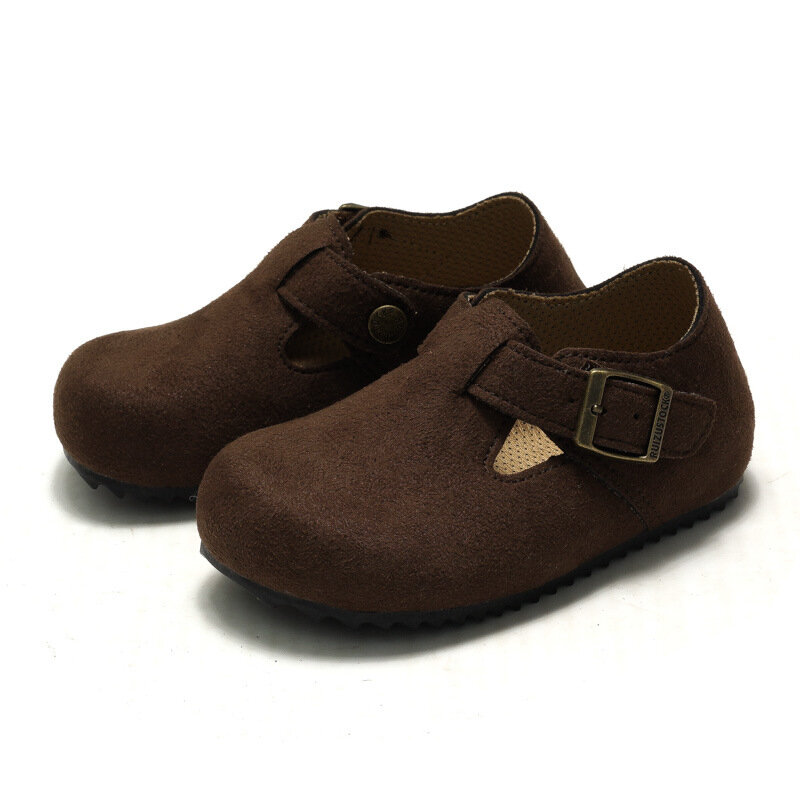 Sepatu kulit bayi, sneaker lembut bayi pertama jalan jala bernafas untuk anak laki-laki dan perempuan