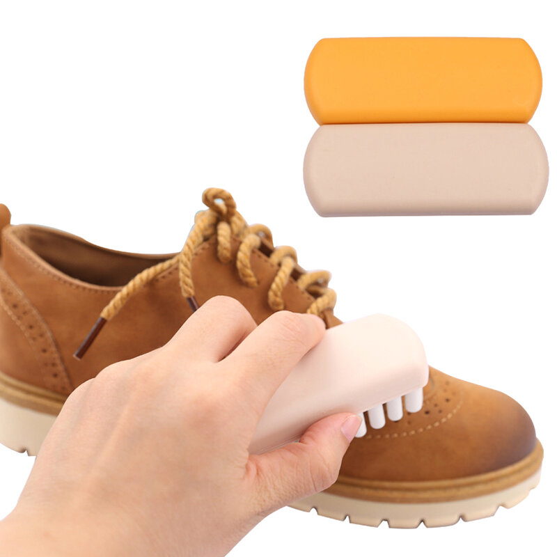 Escova de couro para botas de camurça e sapatos, sapatos purificador, crepe de borracha branca, ferramenta necessária do agregado familiar