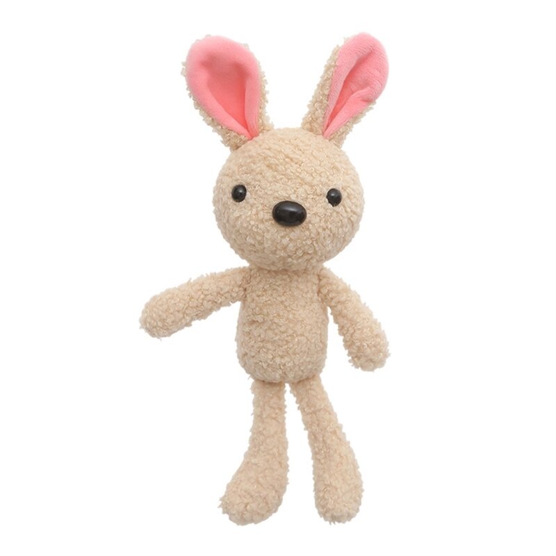 Q0kb brinquedo de pelúcia macio fofo coelho urso presente de aniversário para crianças meninas