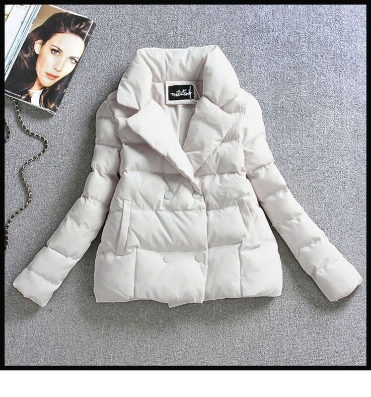 Parka de algodón corta delgada para mujer, chaqueta, abrigo, ropa, nuevo estilo, 2023, otoño, invierno
