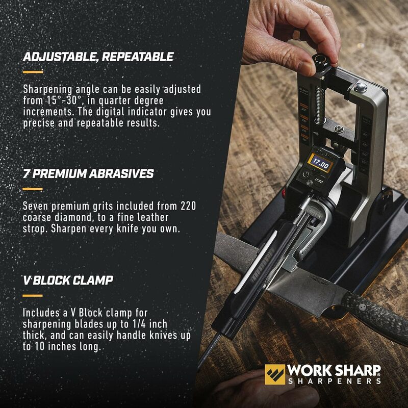 Sharp Professional precisão ajustável Knife Sharpener, completa Angle Sharpener Tool, Sharpening System, Trabalho Sharp
