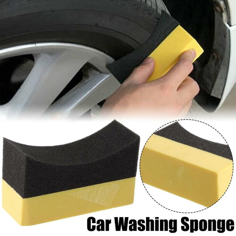 Cepillo de esponja para neumáticos de coche, esponja de lavado de panal, limpieza de coche, accesorios para el hogar, herramientas de limpieza, P1Q9