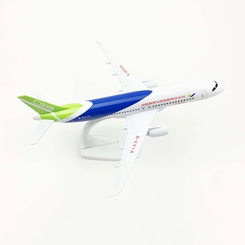 Avión comercial C919 de 20cm, empresa de aviones de China, modelo COMAC, juguetes para niños, regalo para niños, decoraciones de colección