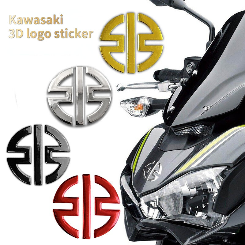 Pegatinas de logotipo de motocicleta 3D, insignia de emblema, calcomanía de rueda de tanque para Kawasaki Z800, Z900, Z650, H2, H2R, accesorios de pegatina de cabeza de motocicleta