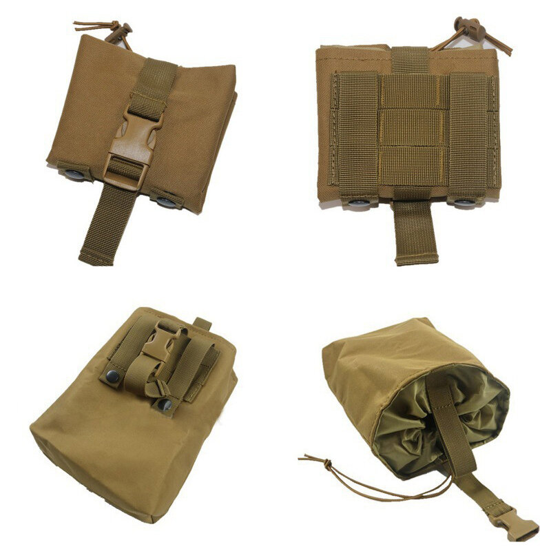 1ชิ้นกระเป๋า EDC พับเก็บได้แนวยุทธวิธีกระเป๋าคาดเอวกระเป๋าทหารพับได้กระเป๋าเก็บนิตยสาร