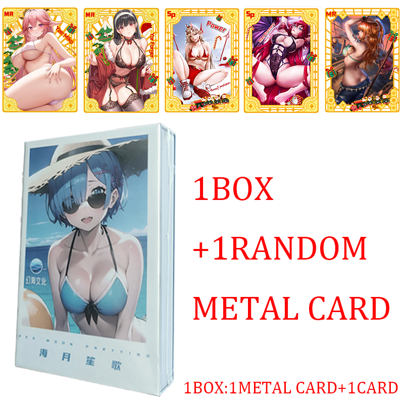 Special Offer Sea Moon Party Goddess Story Collection Card Astringent Girl Swimsuit Bikini Doujin Toy Hobbies Children Kid Gifts