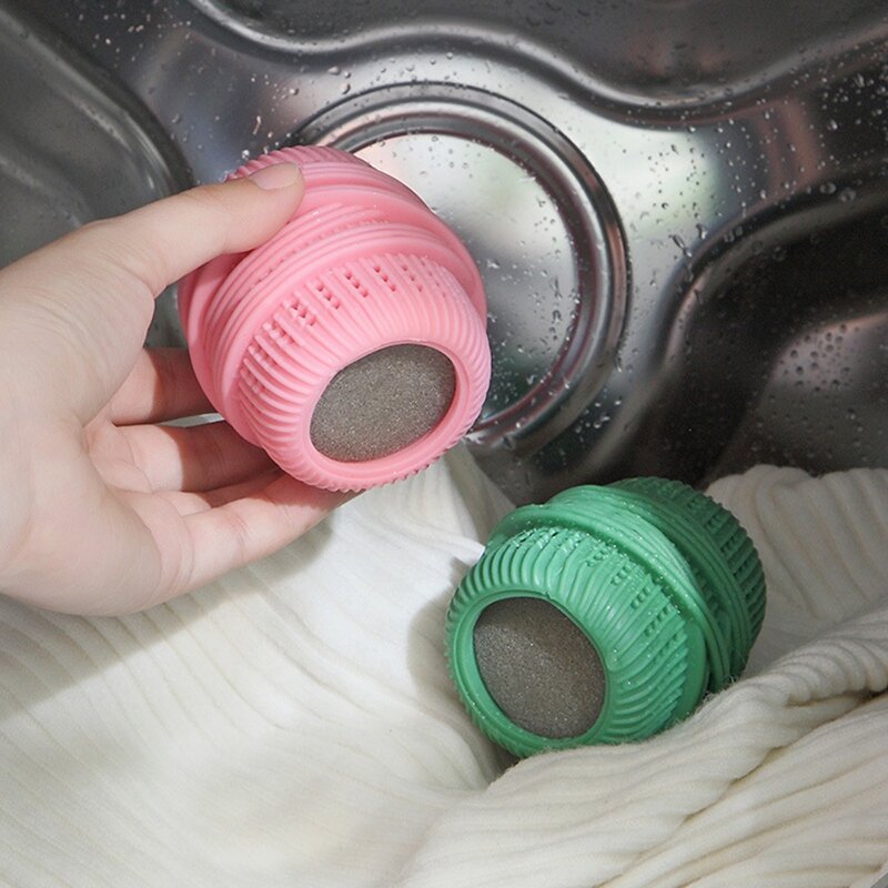 Boule de lessive anti-enroulement, tambour magique, peut ajouter du liquide, fournitures de machine à laver, 3 pièces
