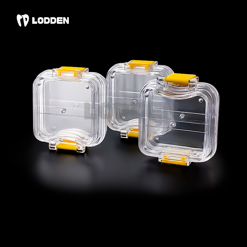 Caja de plástico para guardar Dentaduras postizas, recipiente pequeño para almacenar Dentaduras postizas, membrana Dental