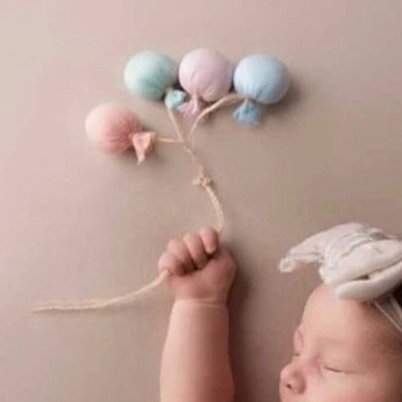 ทารกแรกเกิดการถ่ายภาพอุปกรณ์ประกอบฉากบอลลูน DIY ภาพฉากหลังวางอุปกรณ์ประกอบฉากของขวัญอาบน้ำ