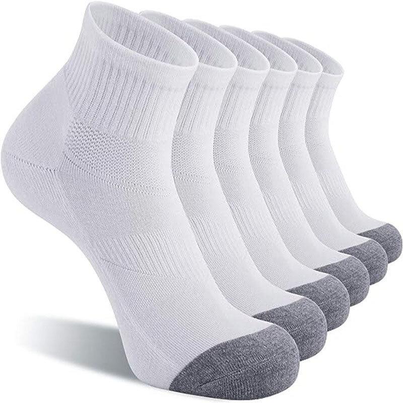 Calcetines deportivos transpirables para hombre, medias de baloncesto resistentes al desgaste, 5 pares, talla grande, alta calidad, otoño