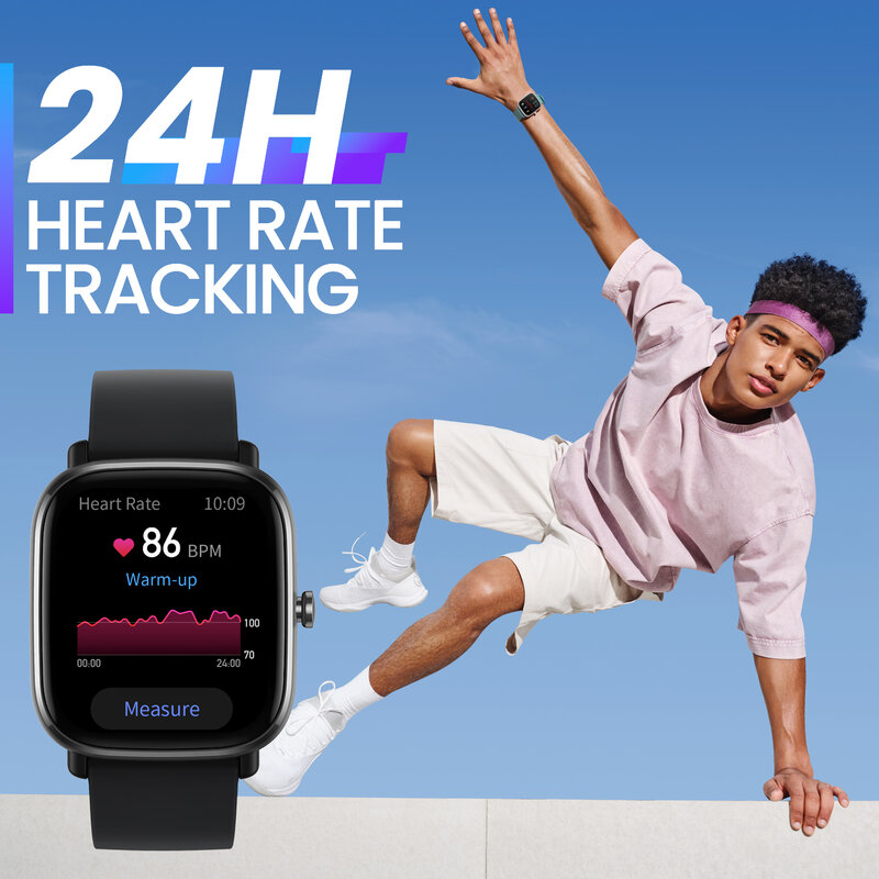 Amazfit GTS 2 mini New Version Smartwatch 68+Sports Modes Sleep Monitoring Smart Watch Zepp App For Android For iOS