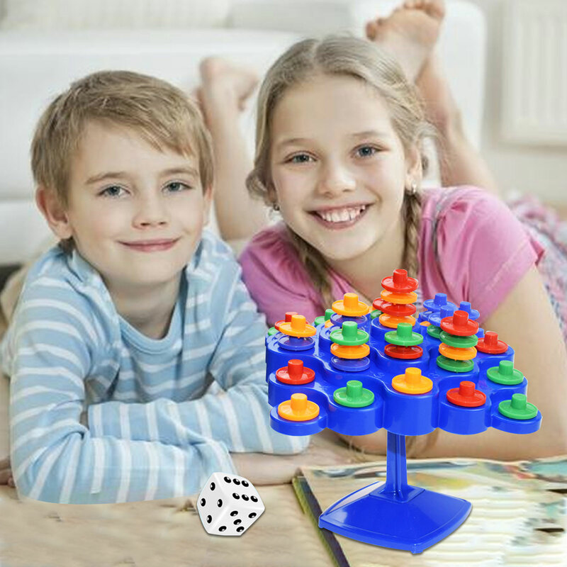 Juego de mesa de árbol de equilibrio para 2 personas, tocadiscos de equilibrio, juego interactivo para padres e hijos, juguetes educativos, juego de doble batalla, juguete para niños