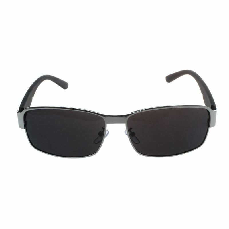 Gafas de conducción polarizadas para hombres, gafas de sol para deportes al aire libre, gafas de moda, plata