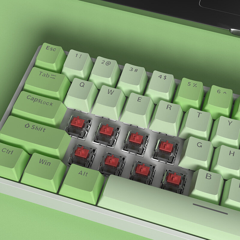 61 key 60% gamer computer laptop ergonomic rgb led backlight colored wireless usb gaming accessories teclado mechanical keyboard