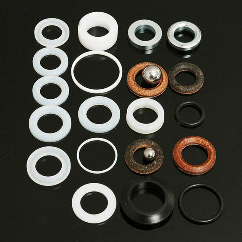Junket Ring Sealing Set for Paint Sprayer, Acessórios Variedade, Equipamentos Suprimentos, 12mm-27mm, 390, 395, 490, 495, 595, 23Pcs