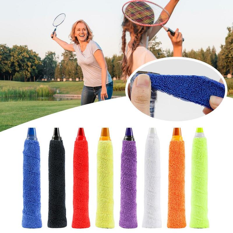 Badminton handle sweatband  Long Hair Microfiber Towel Tape Sweat Absorbing Anti-slip Thick Towel Grip Badminton Accessories New