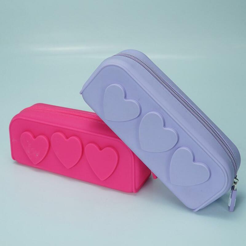 Pen Storage Pouch Smooth Zipper Drop Resistant Cosmetics Storage Bag Personal Items School Kid Teen Student Storage Bag