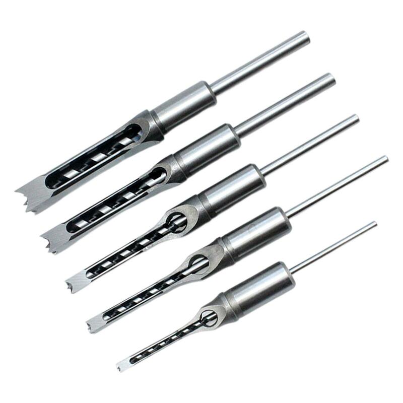 Square Hole Drill Tool Woodworking Drill Tools Kit Twist Square Hole Drill Bits Auger Mortising Chisel Extended Saw For Wood