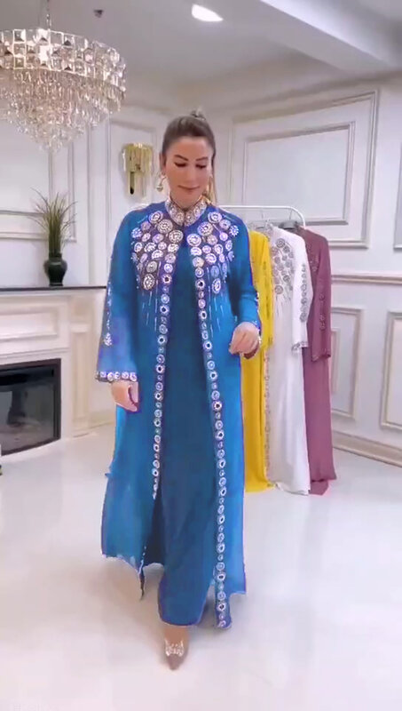 2023 sukienki afrykańskie dla kobiet Dashiki wiosna lato Maxi sukienka damska tradycyjna odzież z afryki muzułmańskie Abaya 8841