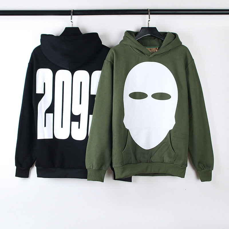 Heren Mode Kanye Hiphop Hoodies Hoge Streetwear Bedrukt Oversized Y 2K Sweatshirt Met Capuchon