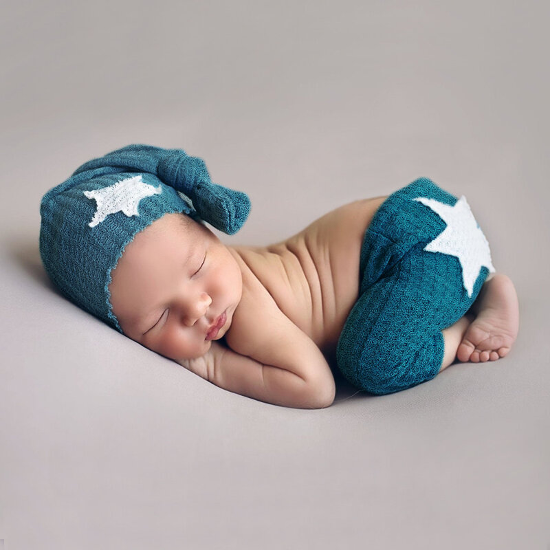 Реквизит для фотосъемки новорожденных наряд для маленьких мальчиков и девочек комбинезон шляпа комбинезон для младенцев Одежда для фотосъемки