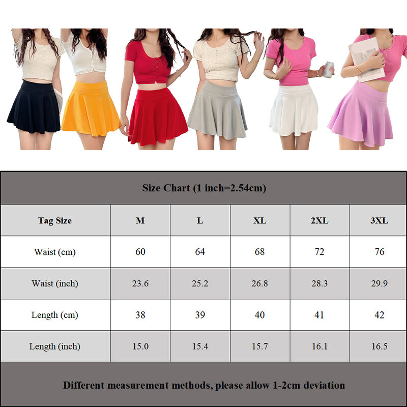 Skirts Sun Skirts 1pcs Elastic High Waist Mini Pleated Polyester S-XXL Solid Daily Dating Brand New Female Women