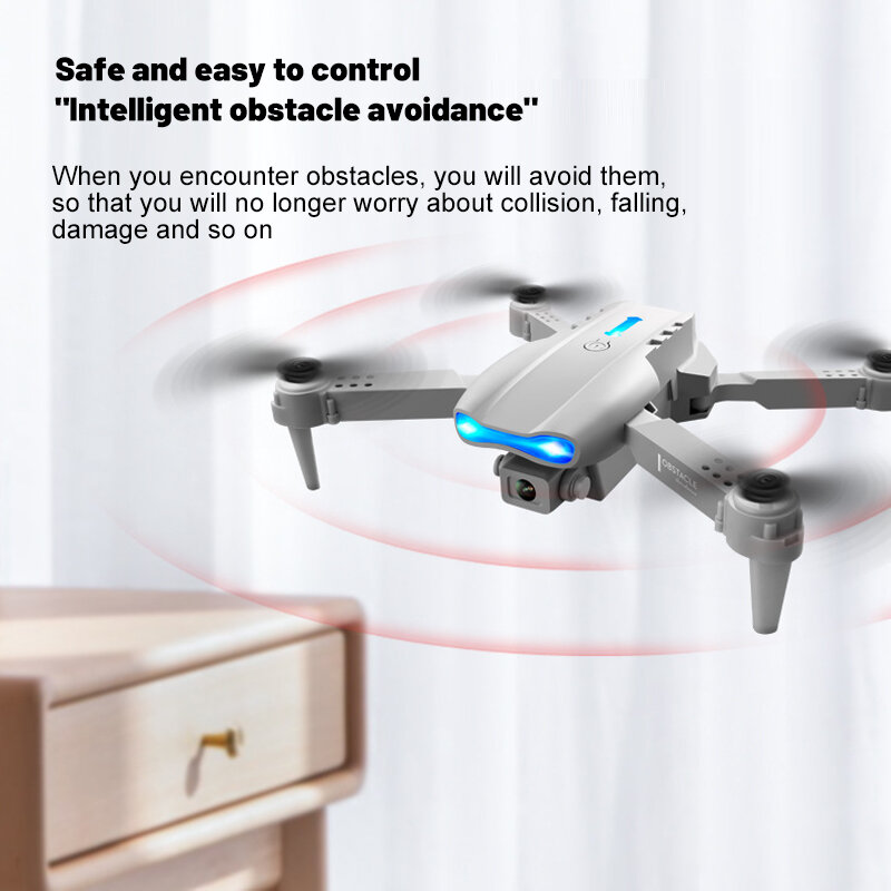 2022 Nieuwe Mini Drone 4K Hd Camera Wifi Fpv Obstakel Vermijden Opvouwbare Professionele Rc Drone Quadcopter Helicopter Speelgoed