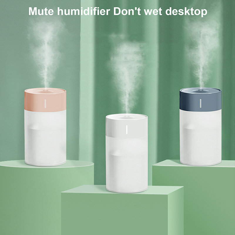 Umidificador de ar ultrassônico USB e difusor de óleo essencial, aroma romântico, Mini Cool Mist Maker, purificador para casa e carro, 260ml