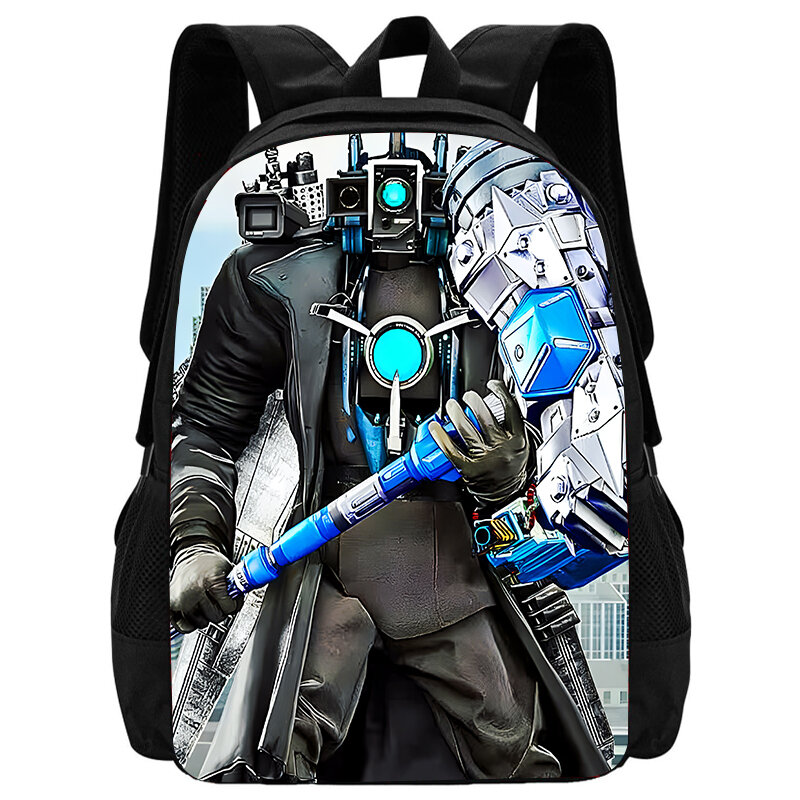 Skibii-10代の子供のためのチタンの学校のバッグ、男の子のためのバックパック、トイレのためのアニメのトラベルバッグ