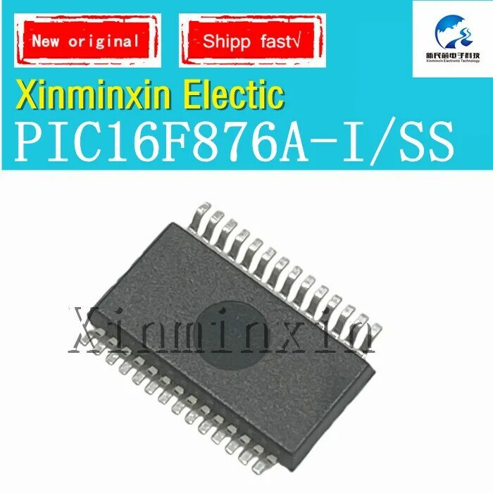 1 pçs/lote PIC16F876A-I/ss ssop28 ic chip novo original