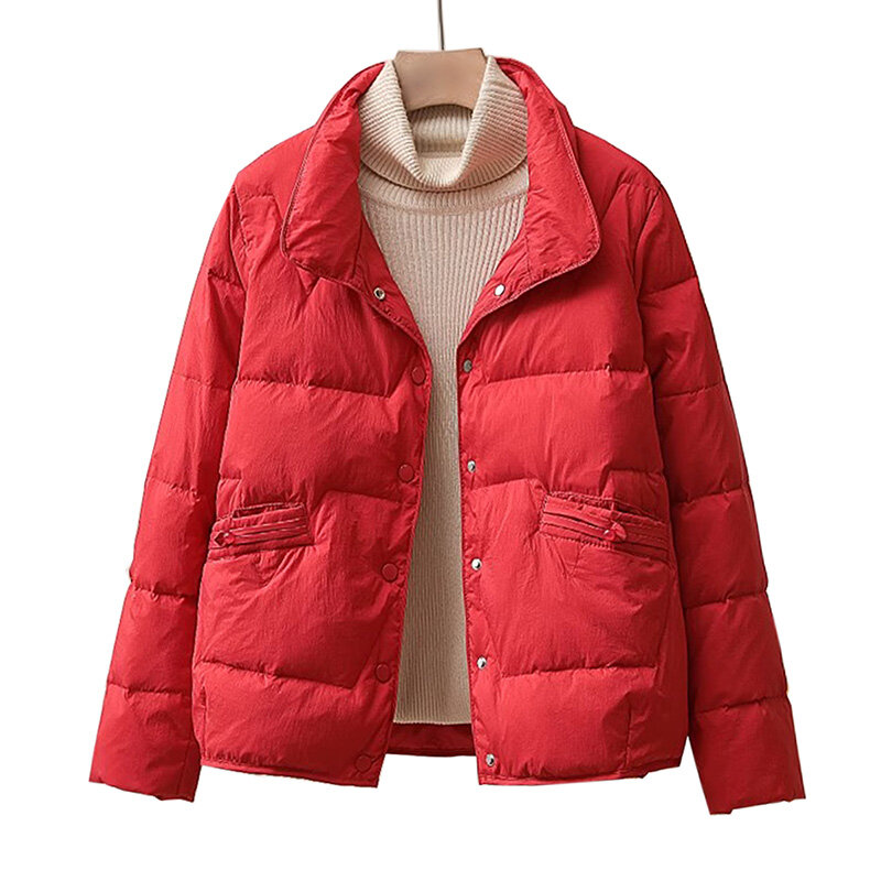 女性の長袖ジャケット,新しい秋冬コレクション,白いダックダウン,黒のパーカー2023
